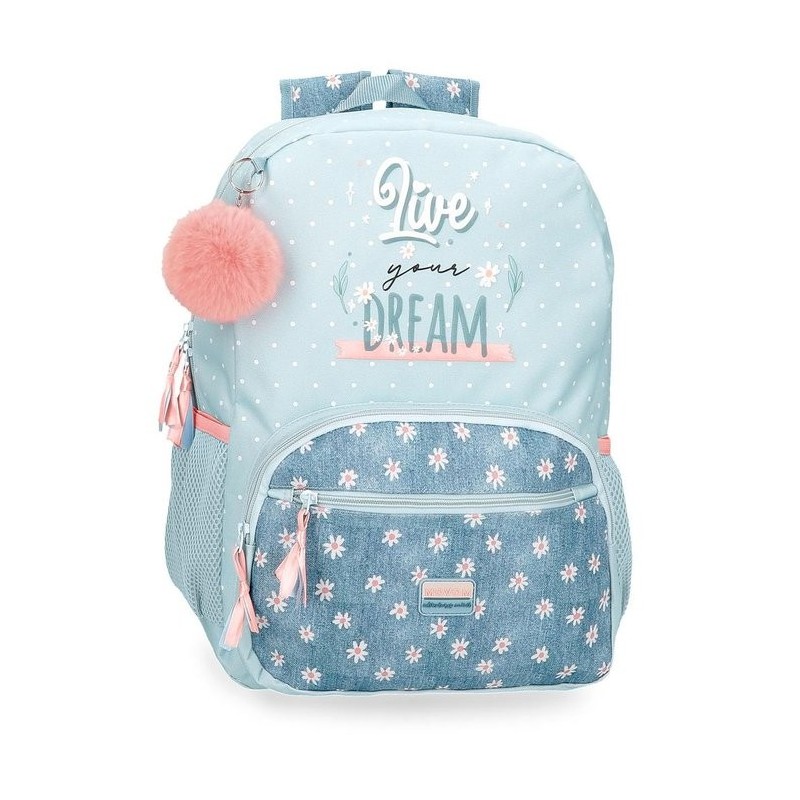 MOCHILA ESCOLAR MOVOM LIVE YOUR DREAMS 42 CM ADAPTABLE CARRO