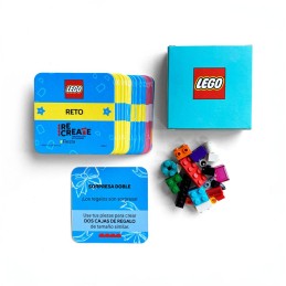 Lego recreate fiesta, construcción tarjetas con actividades