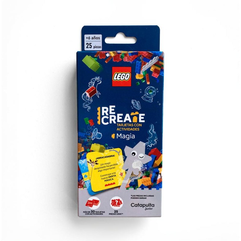 Lego recreate magia, construcción tarjetas con actividades
