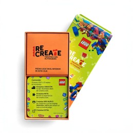 Lego recreate animales, construcción tarjetas con actividades
